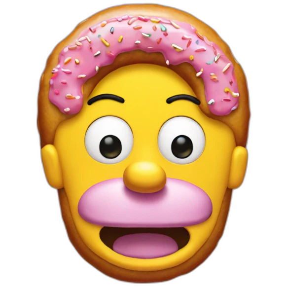 Homer simpson donut emoji