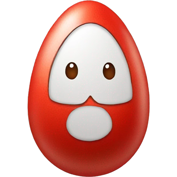 red egg easter emoji