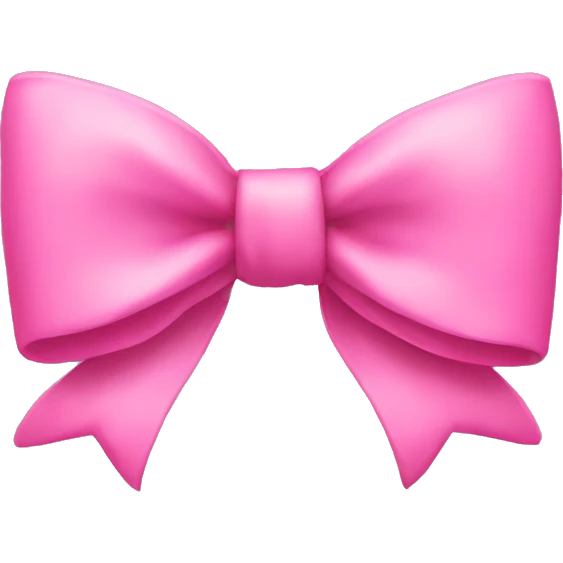 Pink bow emoji