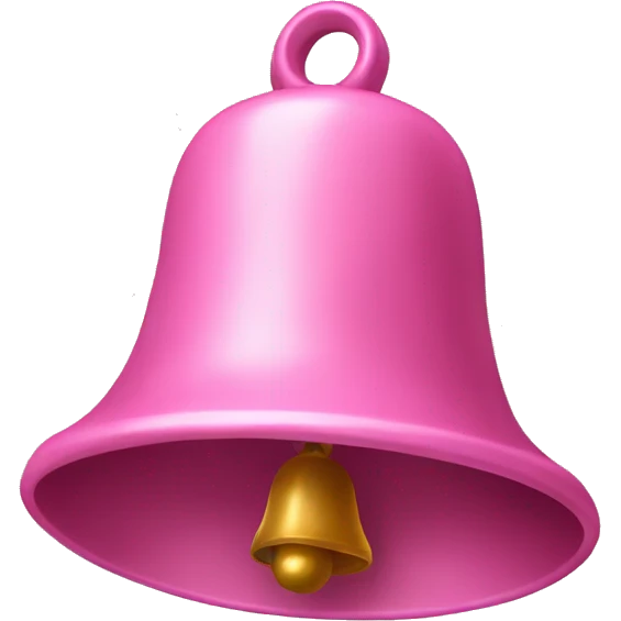 Pink bell emoji