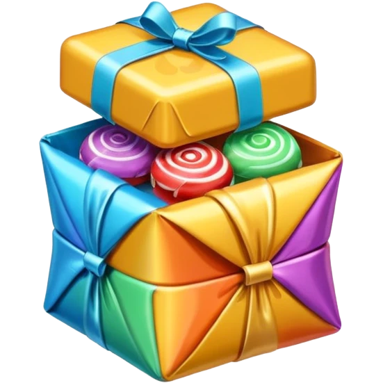 one candy in a wrapper emoji