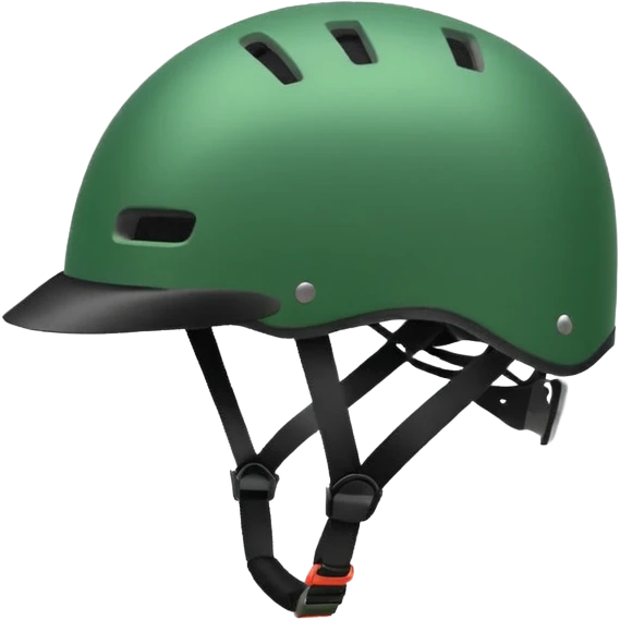 green bike helmet emoji