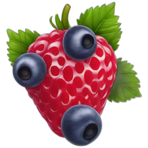 fraise framboise myrtille emoji