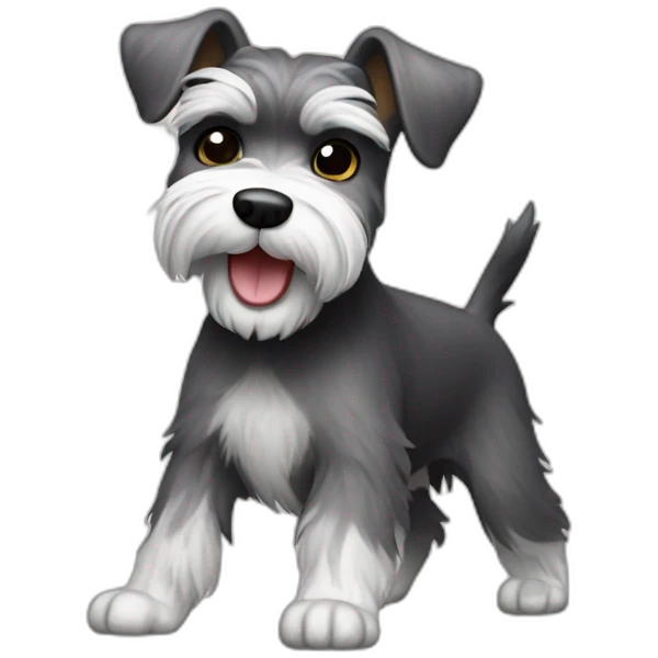 Schnauzer dancing emoji