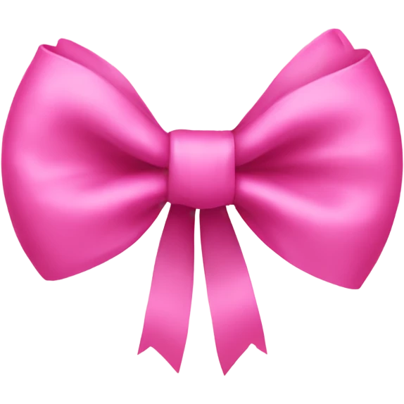 Pink bow emoji