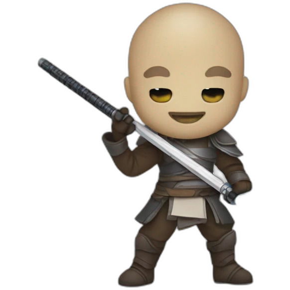 Peuguin with laser saber emoji