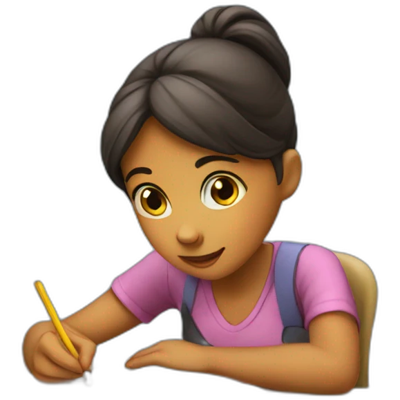 girl_doing_homework emoji