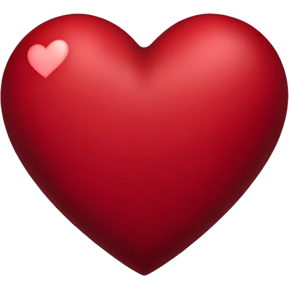 dark red heart emoji