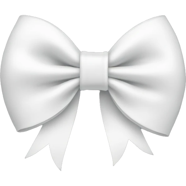 white bow emoji