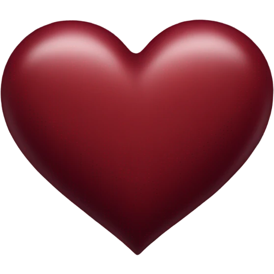 dark red heart emoji