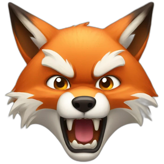 Angry fox emoji