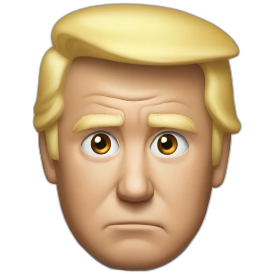 Trump in shover emoji
