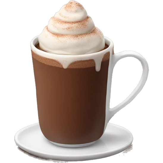 Hot chocolate emoji