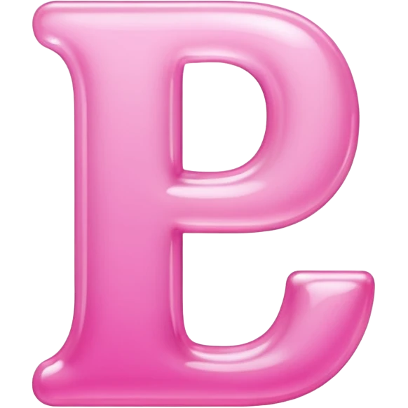 The Pink letter P 
 emoji