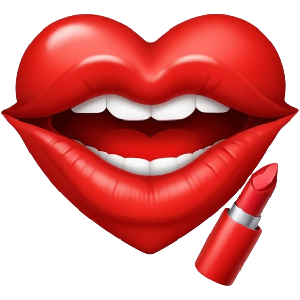 Lipstick mark kiss emoji
