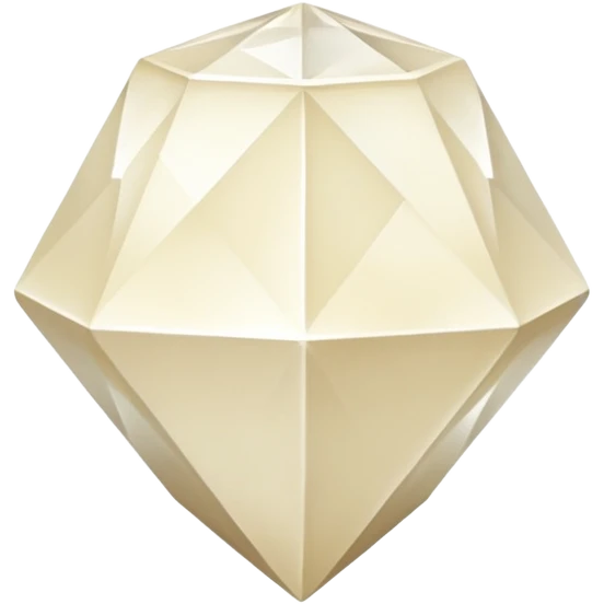 diamond shape carved from ivory. square tilted 45 degrees. full front view emoji