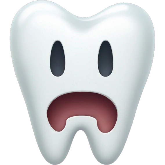 TOOTH WITH NO FACE emoji