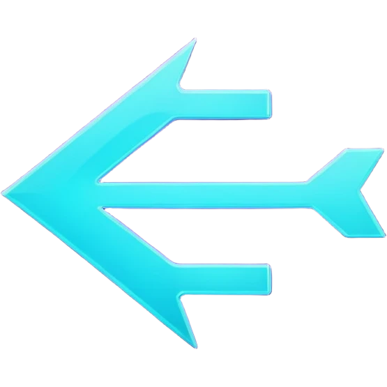 futuristic minimalistic glowing reload arrow symbol, purple and cyan energy glow, dark background, clean modern design, 1:1 aspect ratio, no face emoji