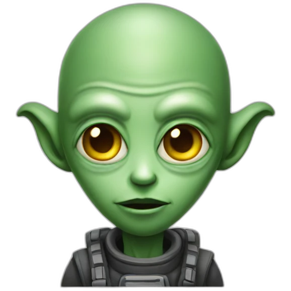 an alien emoji