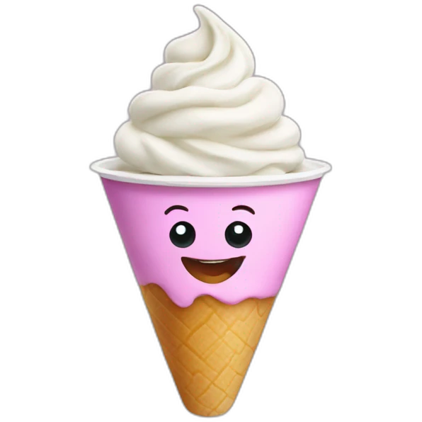 Frozen yogurt emoji