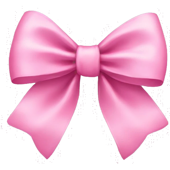 pink bow  emoji