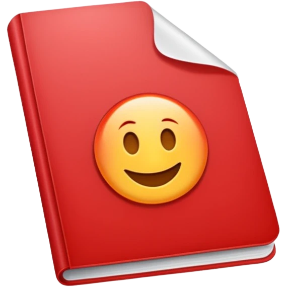 Office red document  emoji