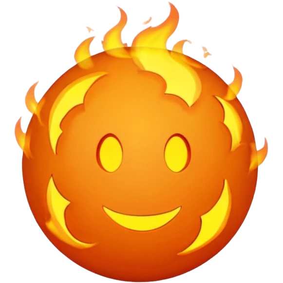 fireballs no face emoji