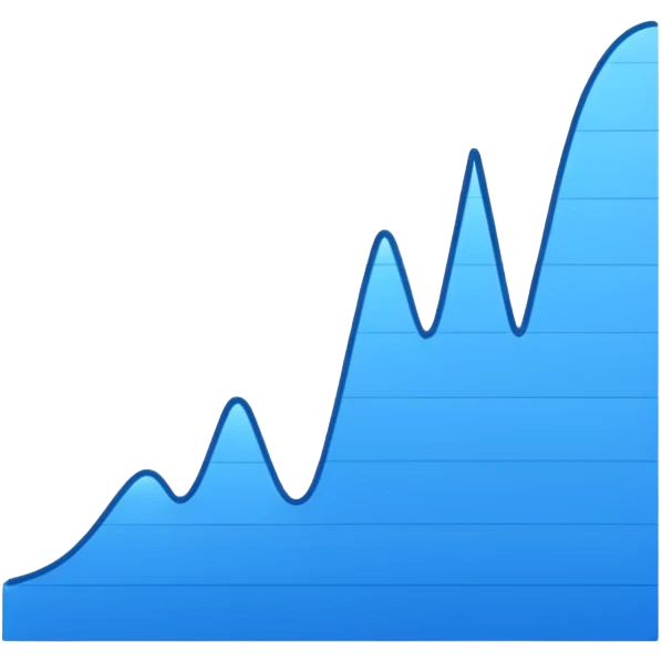 line graph curve emoji