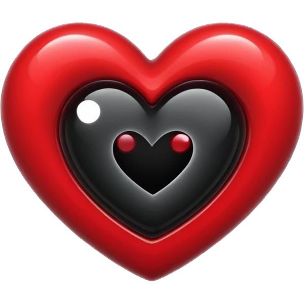  heart with a black hole emoji