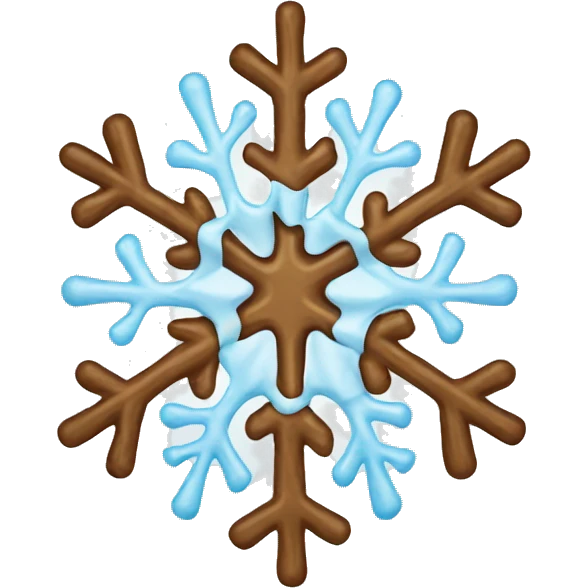 Melting snowflake emoji