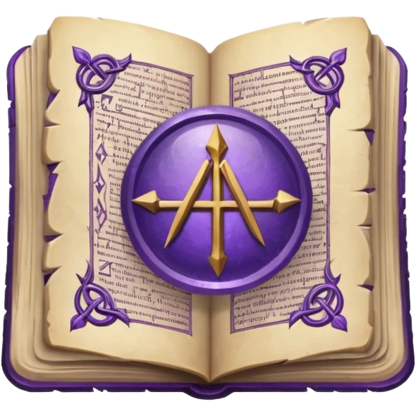 glitter purple Runic Manuscript emoji