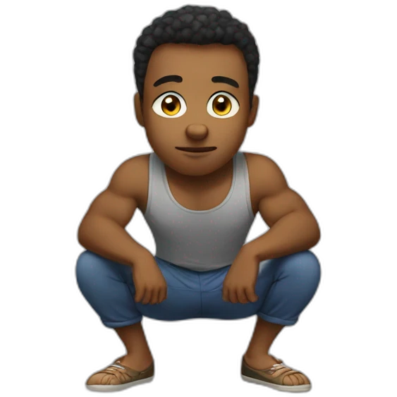 squat emoji
