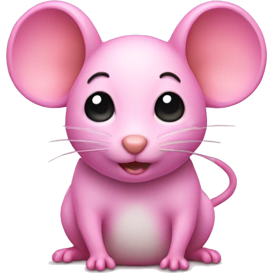 Pink mouse emoji