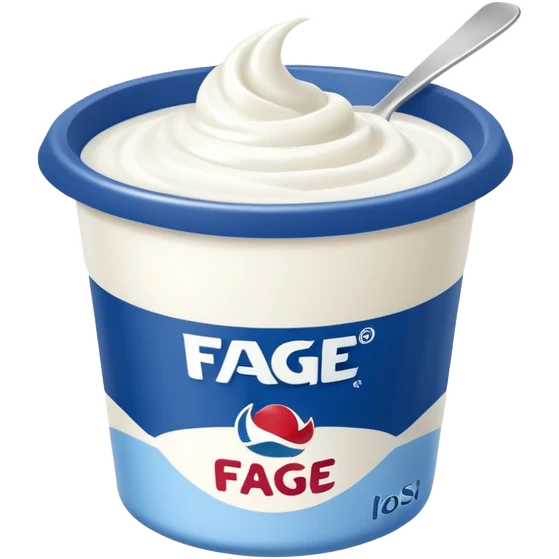 Yogurt cup Fage emoji