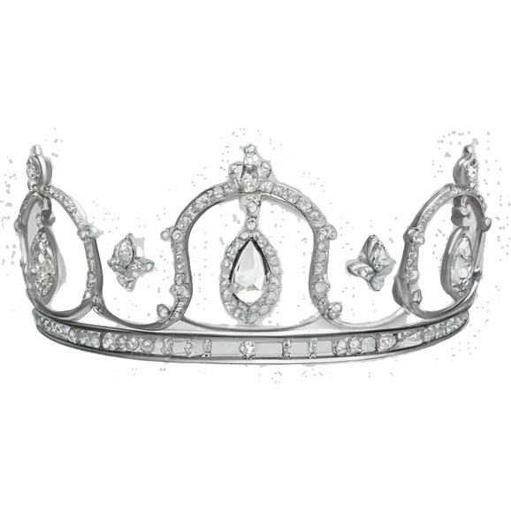 small dainty british diamond tiara silver emoji