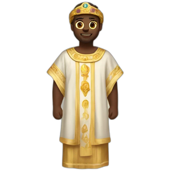 radiant high-fashion tunic of the Biblical times emoji