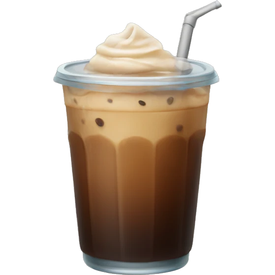 Iced coffee emoji