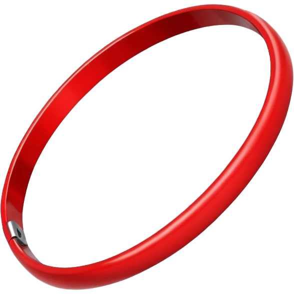 red bangle emoji