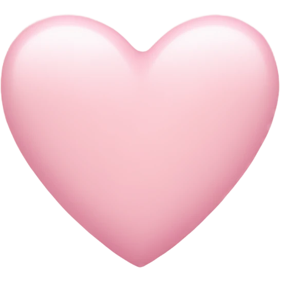 pastel pink heart emoji