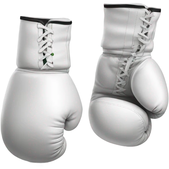 White boxing gloves emoji