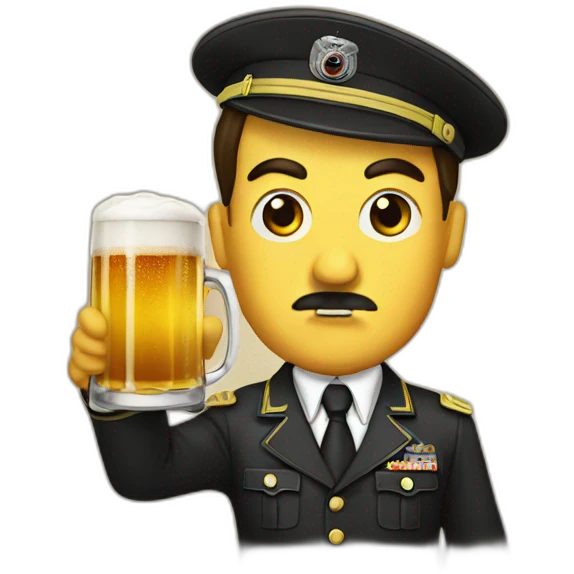 Hitler-Drink-Beer emoji