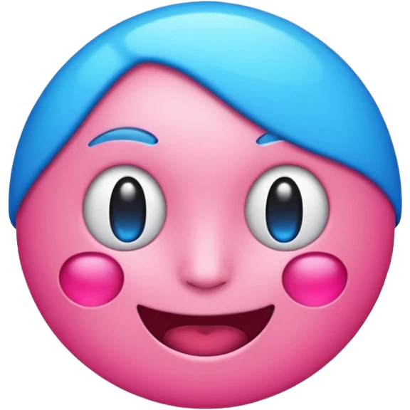 Generate emoji with text LFR and use electrict pink and blue color emoji