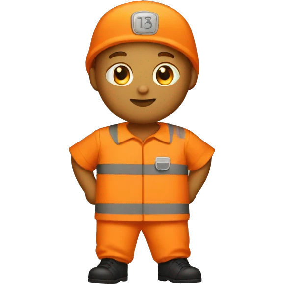 orange prison uniform emoji