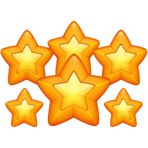 5 orange stars emoji
