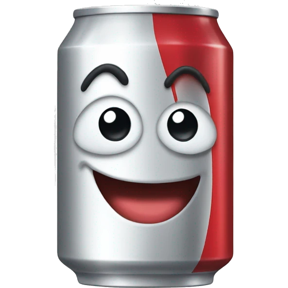 A happy diet coke can emoji