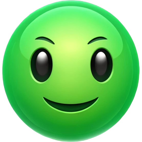 green digital emoji