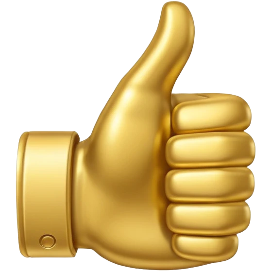 thumbs up emoji, positive and bold emoji