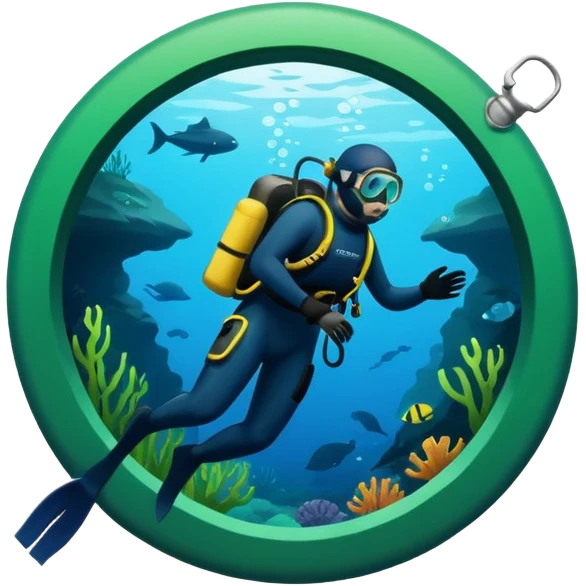 Cave Divers logo based on name and colors emoji