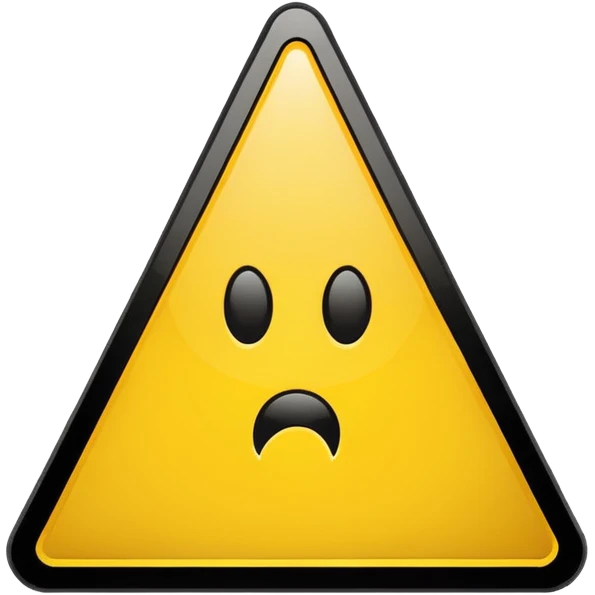 panneau danger emoji