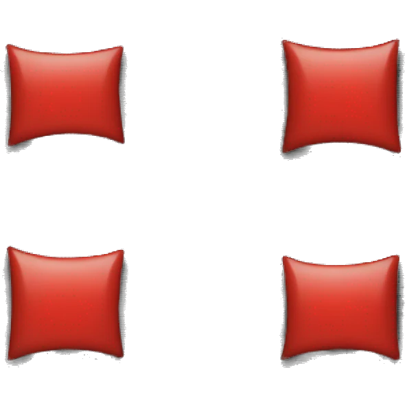 black and red wavy rectangle with a medium sized circle in the middle emoji